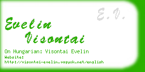 evelin visontai business card